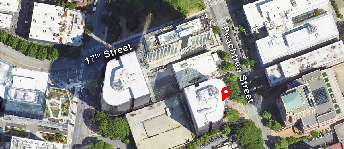 Map of the location for Bottle Bank