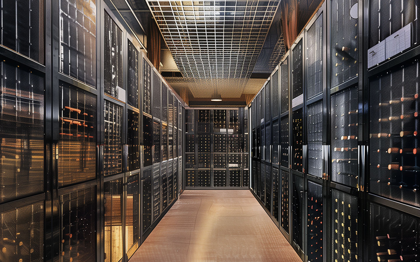 Bottle Bank: Conceptual Wine Vault Rendering